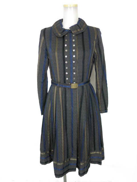 Jane Marple Dans Le Salon ストライプ柄ワンピース