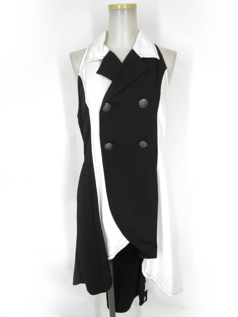 ALGONQUINS バイカラーロングダブルベスト