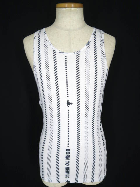 Vivienne Westwood Born To Rewild ストライプタンクトップ