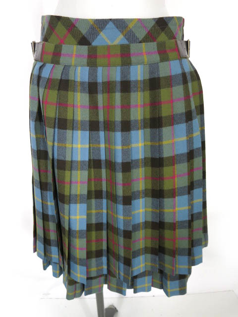 Jane Marple タータンチェック オーバーキルトスカート