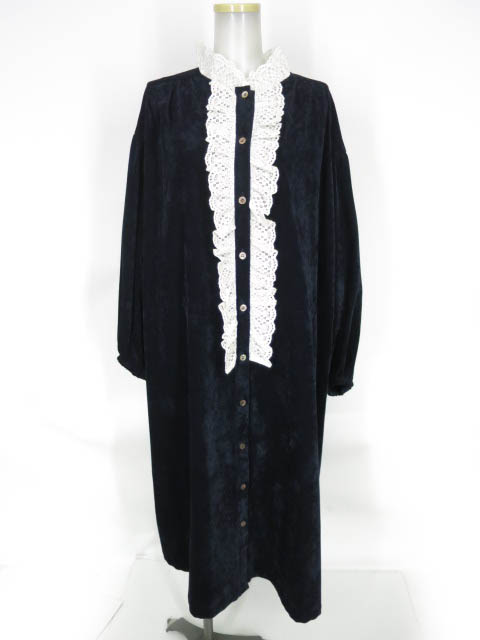 Jane Marple ヴィーナスベルベルベット レーストリムドレス