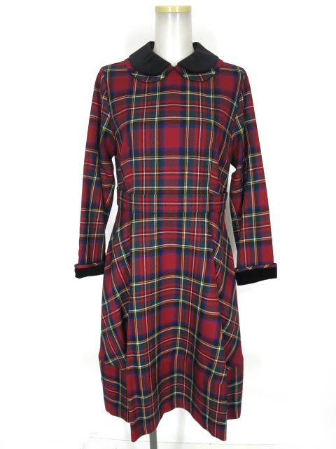 Jane Marple ウールタータン ドミトリードレス