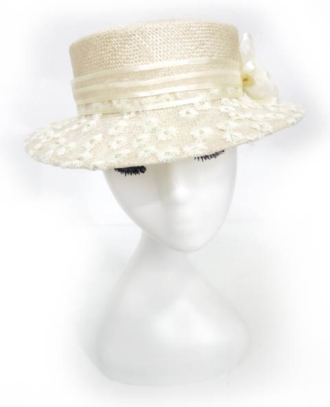 Leon Cecilia デイジーレースカンカン帽