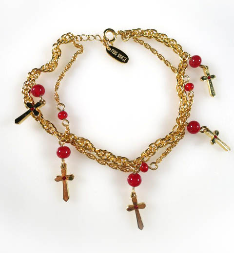 PINK HOUSE クロスチャームブレスレット