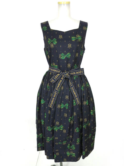 Jane Marple Royal ribbon スリーブレスドレス