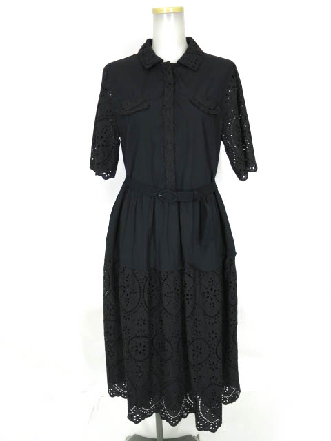 Jane Marple Dans Le Salon テーブルクロスレース シャツドレス