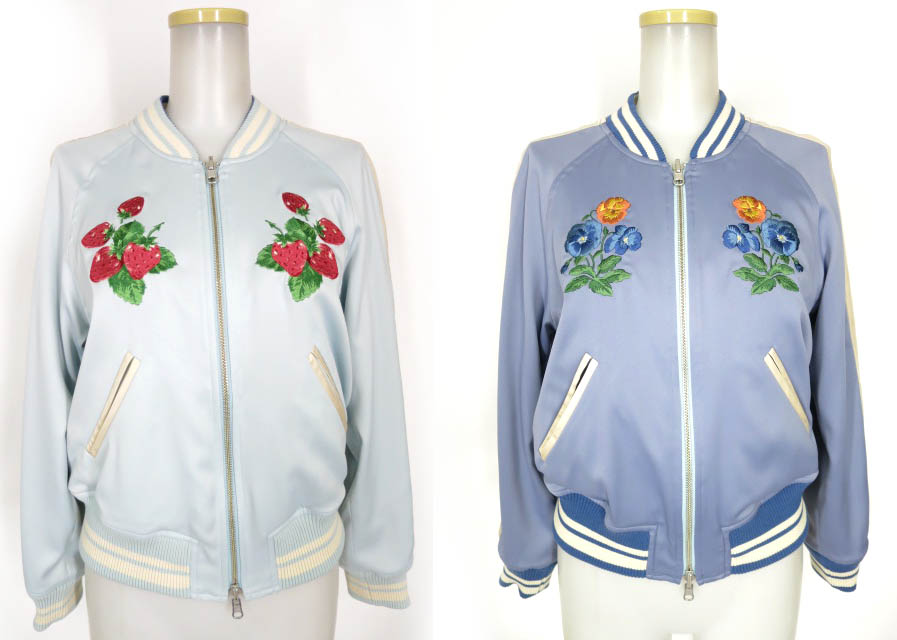 Jane Marple ストロベリーとVIOLAのリバーシブルスカジャン