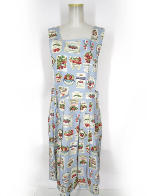 Jane Marple チェリーラベル ドロップギャザースカート