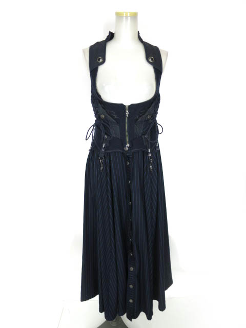 Ozz Croce ストライプ ロングベストワンピース