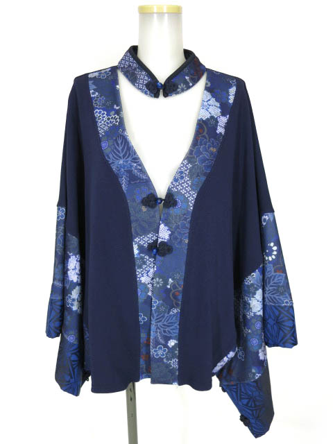 Qutie Frash 和柄チャイナポンチョ