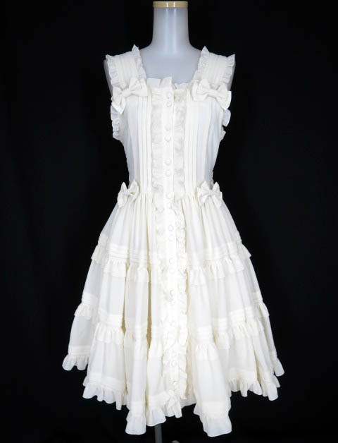 Metamorphose ピンタックティアードジャンパースカート