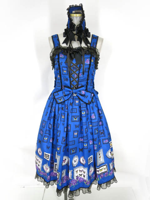 Metamorphose Butterfly Museum レースアップジャンパースカート & ヘッドドレス セット
