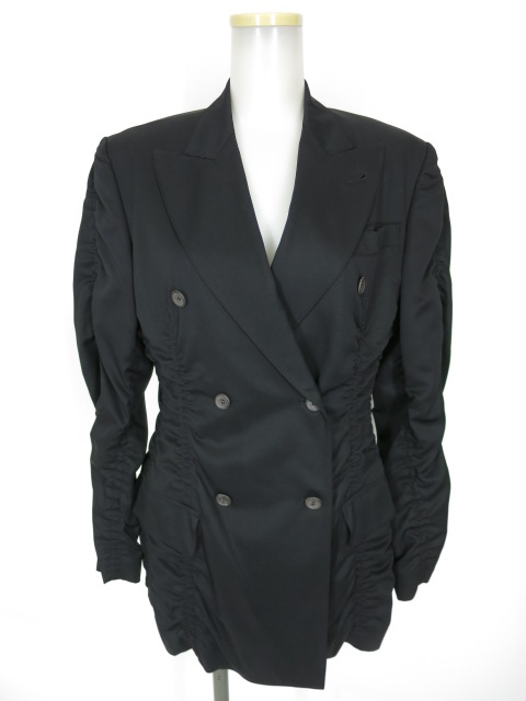 Jean Paul GAULTIER FEMME ギャザーデザイン ダブルジャケット