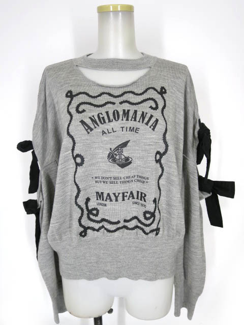 ANGLOMANIA Vivienne Westwood MAYFAIR 袖リボンニットセーター