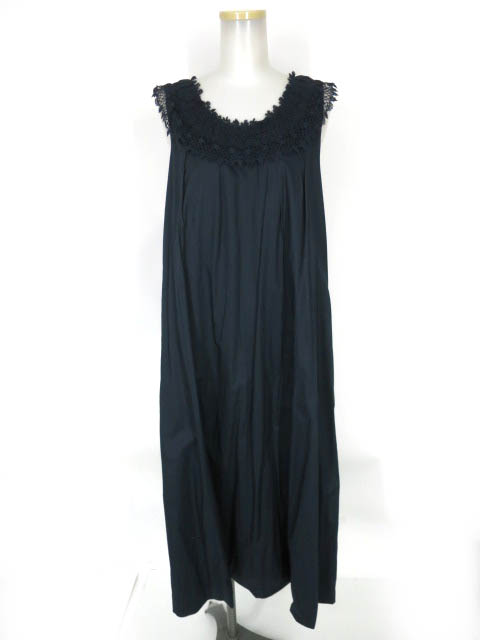 Jane Marple Dans Le Salon レースカラーノースリーブワンピース