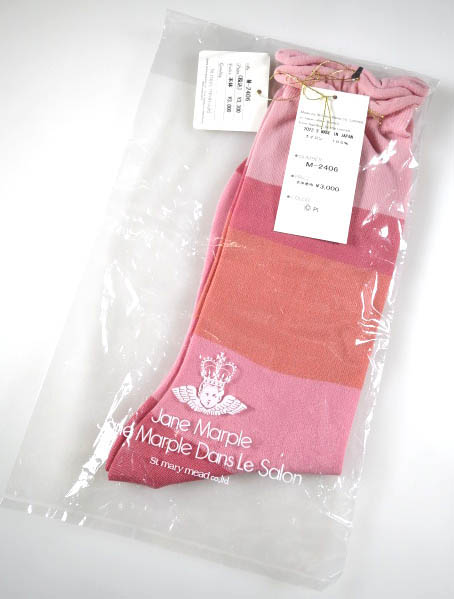 Jane Marple Dans Le Salon ボーダーソックス