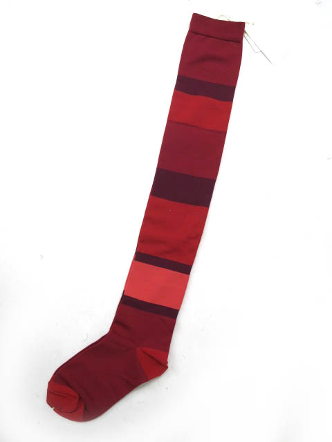 Jane Marple Dans Le Salon ボーダーオーバーニーソックス