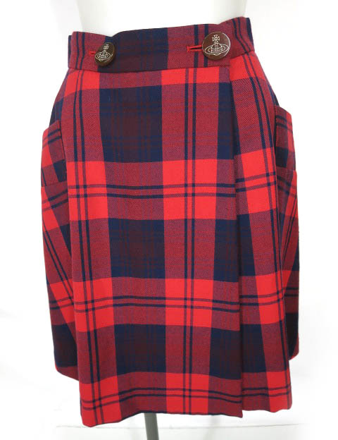 Vivienne Westwood RED LABEL チェック柄巻きスカート