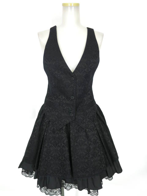 MIHO MATSUDA ホルターネックベスト & ミニスカート セットアップ