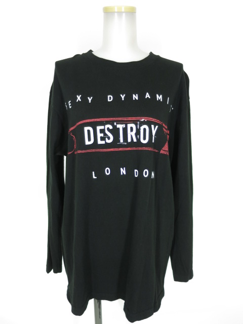 SEXY DYNAMITE 安全ピンプリント長袖Tシャツ