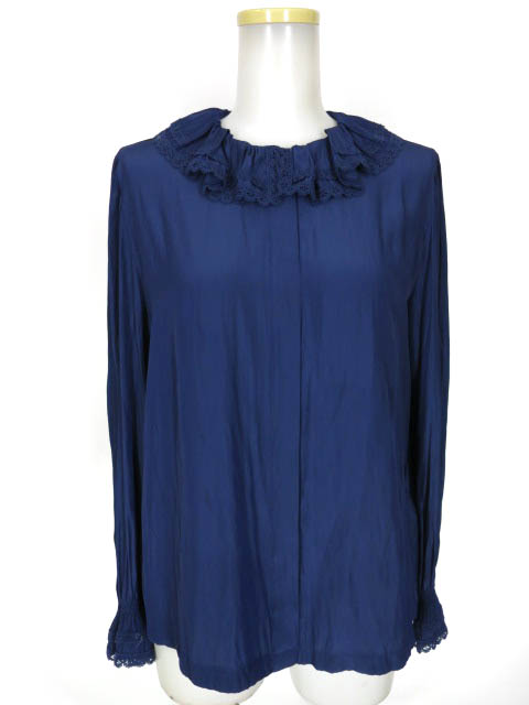 Jane Marple Vintage decin tuck lace collar ブラウス