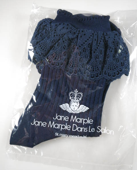 Jane Marple レーストリムクルーソックス