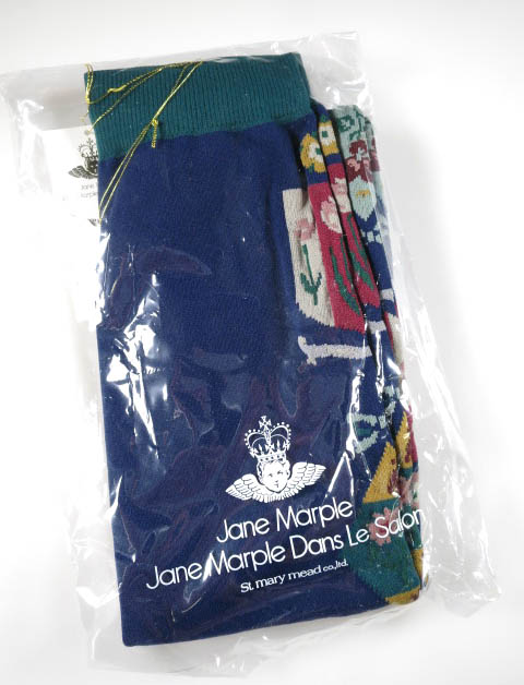 Jane Marple Flower crests オーバーニーソックス