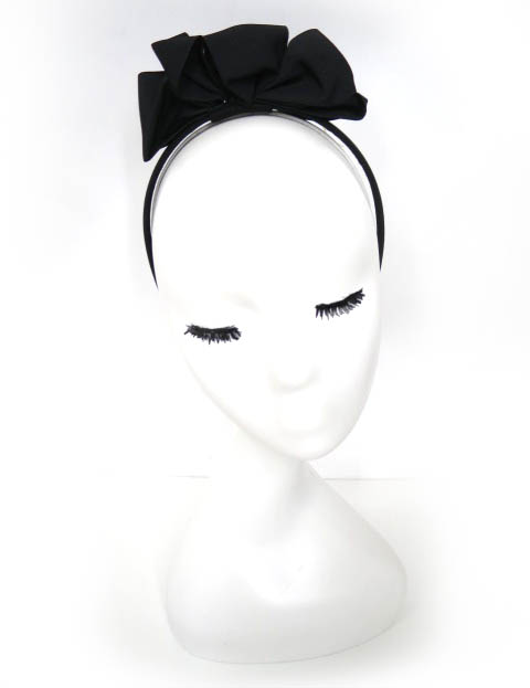 Jane Marple Dans Le Salon Silk taffeta リボンヘッドドレスカチューシャ