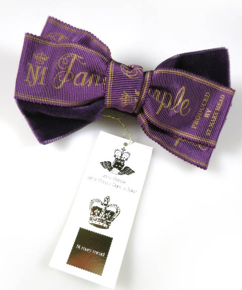 Jane Marple ロゴベルベットリボンクリップ