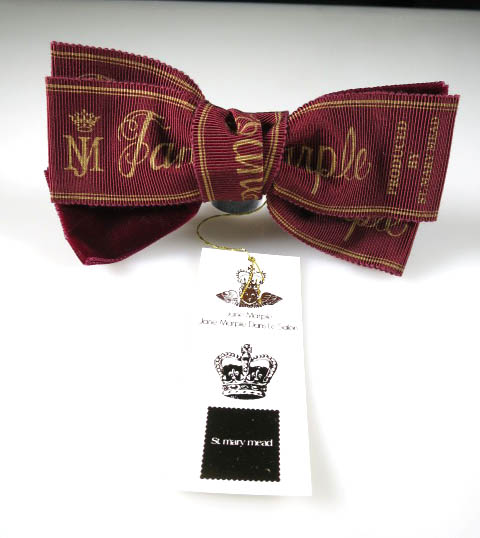 Jane Marple ロゴベルベットリボンクリップ