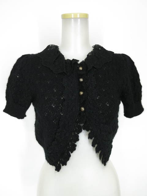 Jane Marple パフスリーブニットボレロ