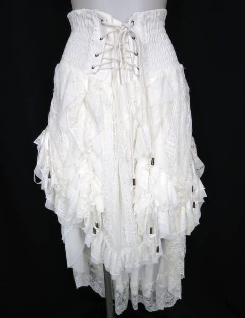 OZZ ONESTE 総レース後ろロング2wayスカート