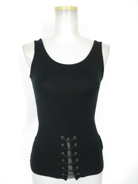 Na+H 編み上げ付きタンクトップ