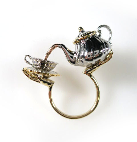 ha | za | ma dancing heart tea party ring (ティーポット)