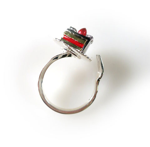 ha | za | ma dancing heart tea party ring (ショートケーキ)