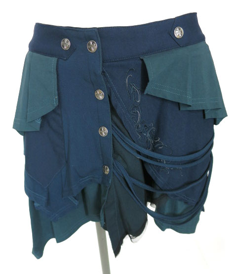 Ozz Croce フロントボタン付きミニスカート