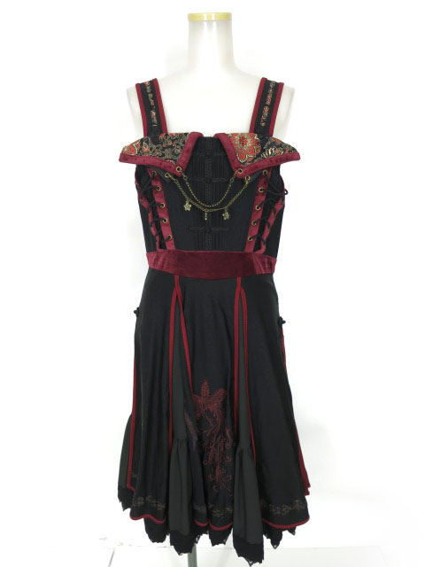 OZZ ONESTE 朱雀刺繍 和チャイナジャンパースカート