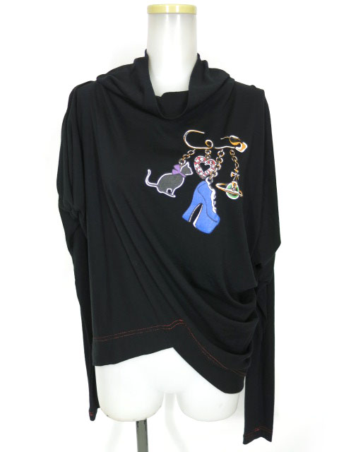 Vivienne Westwood RED LABEL ブローチプリント変形カットソー