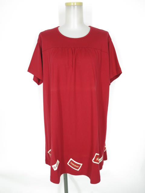 PINK HOUSE ワッペン付きカットソーチュニック