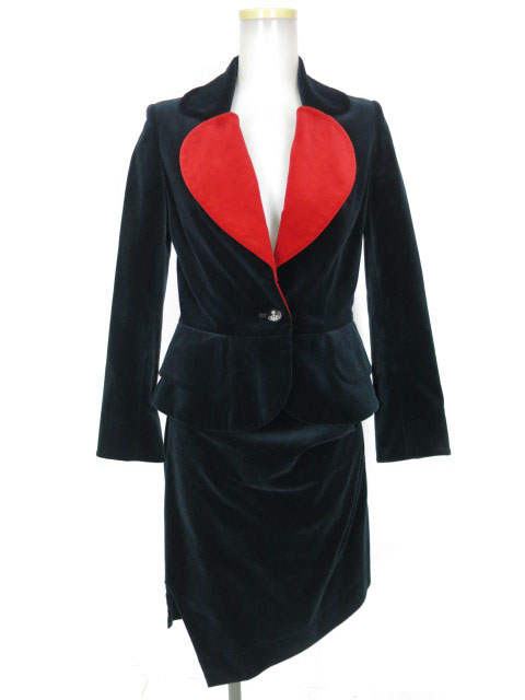 Vivienne Westwood RED LABEL 別珍ラブジャケット & スカート セットアップ スーツ