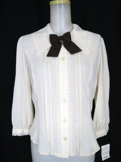 Innocent World フロントリボン七分袖ブラウス