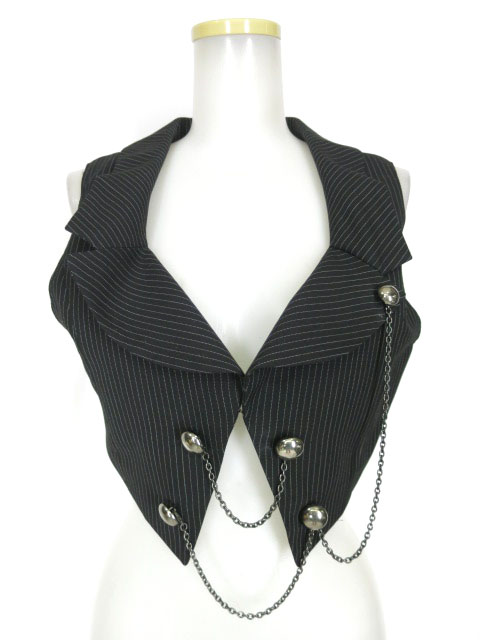 ALICE and the PIRATES ショート丈 ストライプベスト