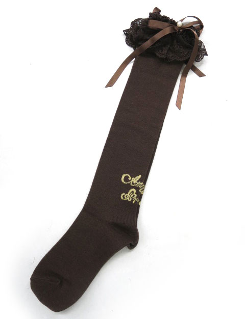 Angelic Pretty プリンセスロゴハイソックス