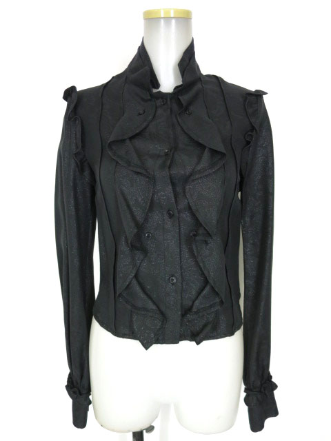 alice auaa ペイズリーフリルブラウス