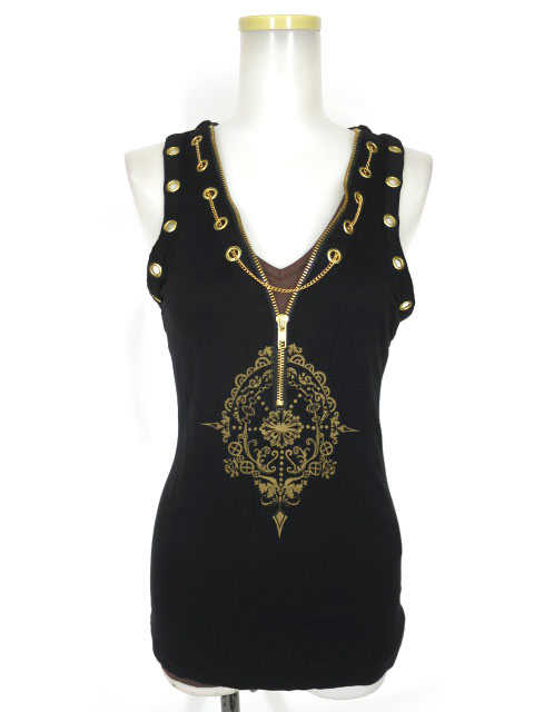 STEAM h.NAOTO 編み上げ付きタンクトップ