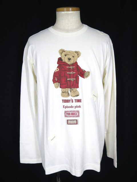 Karl Helmut テディベアプリント長袖Tシャツ