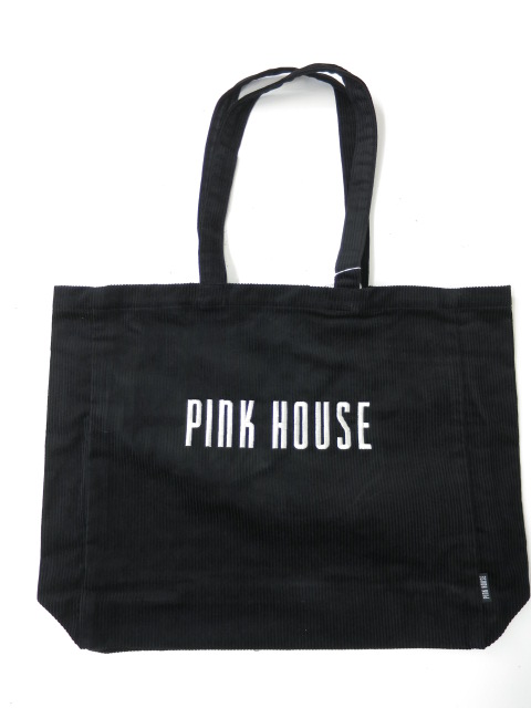 PINK HOUSE ロゴ刺繍コーデュロイトートバッグ