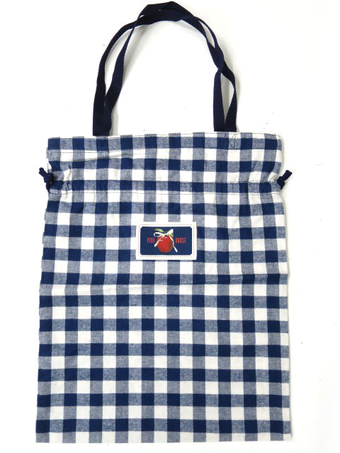 PINK HOUSE ギンガムチェック巾着バッグ