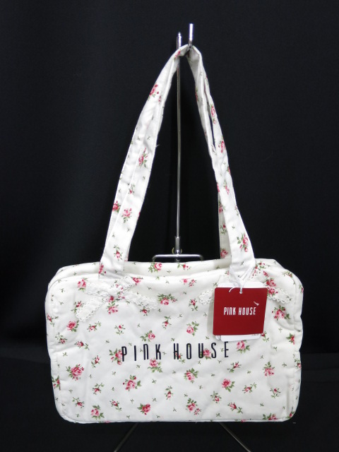 PINK HOUSE ローズ柄ミニバッグ
