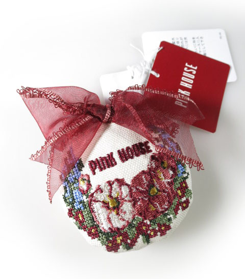 PINK HOUSE オーナメント コサージュ ブローチ